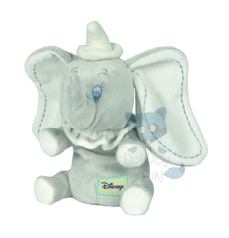  baby comforter soft toy dumbo elephant grey white 